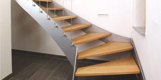 ساخت پله گرد آس استپ